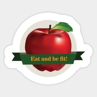 An Apple Sticker